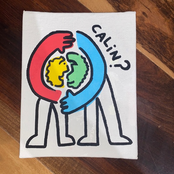 HUG? ~ HAND PAINTED | SUPPORT A LOCAL ARTIST - Picture 2 of 2